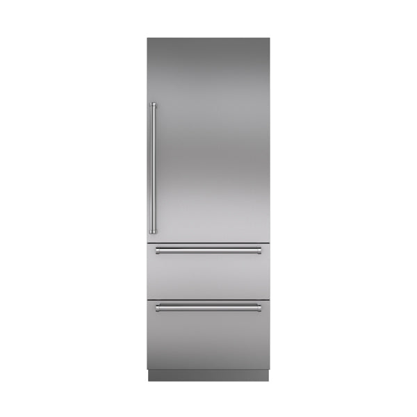 Right hinged Sub-Zero Integrated Combination Tall Refrigerator/Freezer with Drawers - 2134mm x 762mm