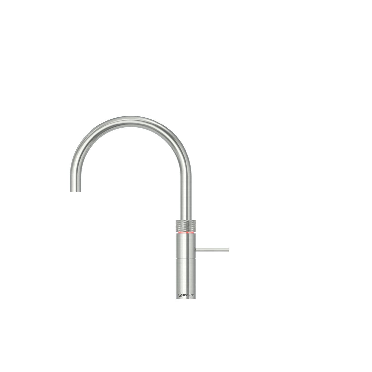 Quooker Fusion Round Tap finished in stainless steel.